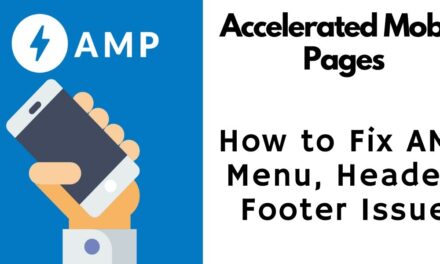 How to set AMP wordpress home page | Fix Header, Footer Error