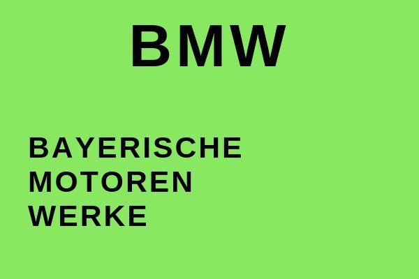 Full name of BMW