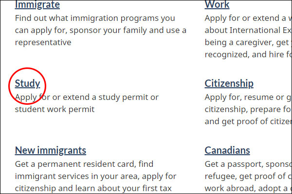 Canada Study Visa 2019