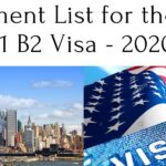 Document Checklist For USA B1, B2 Visitor Visa 2021