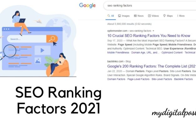 SEO Ranking Factors in 2021 | My Digital Post