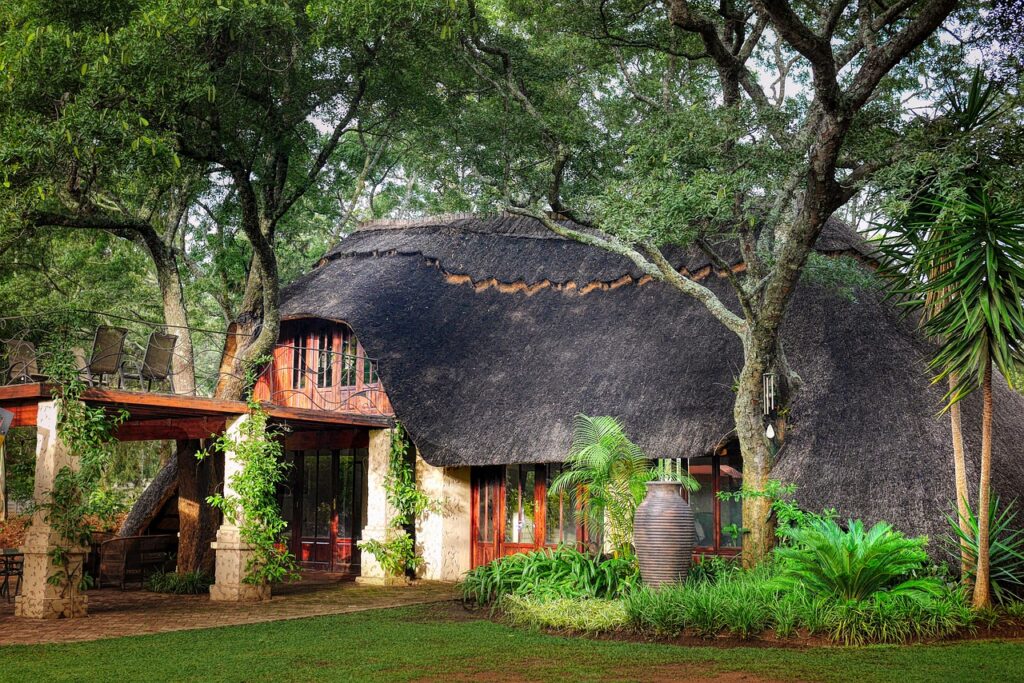 An interesting house with an unusual roof, perfect for holiday renting