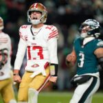 49ers down defending champion Eagles in NFC wild-card game